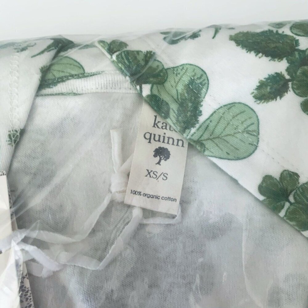 Kate Quinn Green Leaf Print Robe - Picture 3 of 5